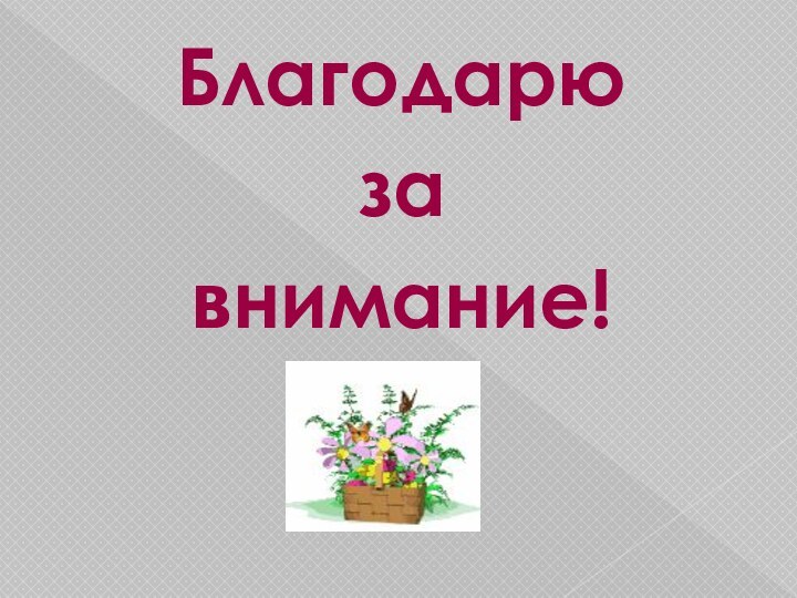 Благодарюзавнимание!