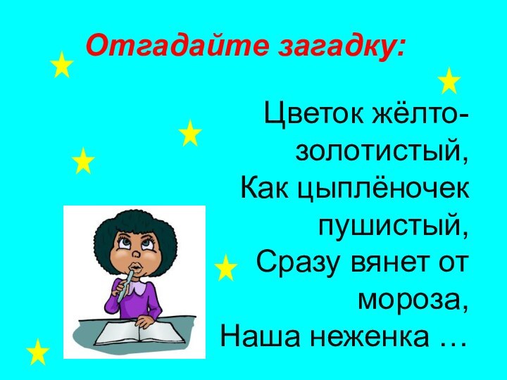 Цветок жёлто-золотистый,