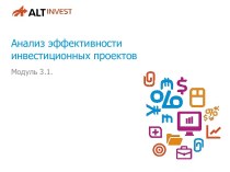 Анализ эффективности инвестиционных проектов