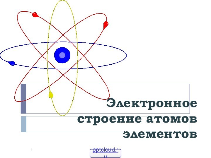 Электронное строение атомов элементов