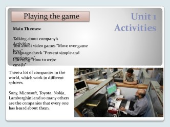 Unit 1activities