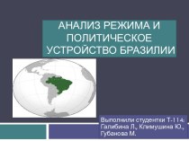 Анализ режима и политическое устройство бразилии