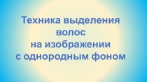 Техника выделения волос на изображении