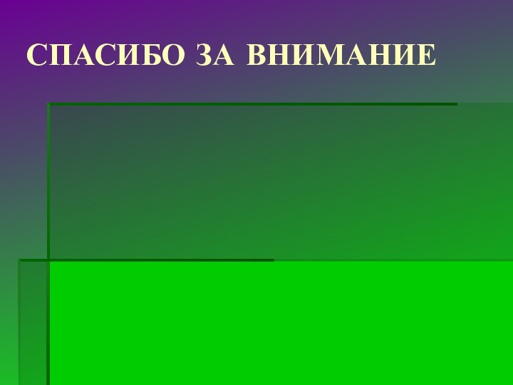 СПАСИБО ЗА ВНИМАНИЕ