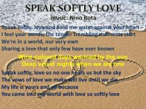 Speak softly lovemusic: nino rota