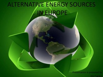 Alternative energy sources in europe