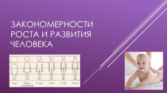 Закономерности роста и развития человека