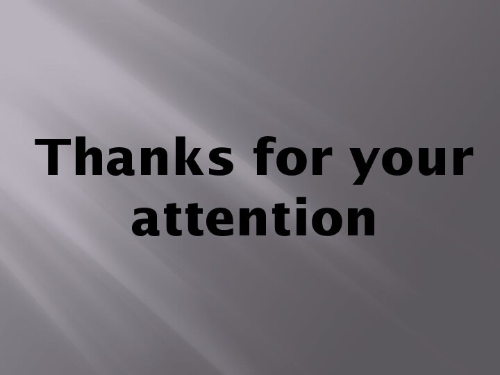 Thanks for your attention