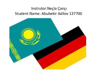 Instrutor:neçla Çançıstudent name: abubekiradilov 137700