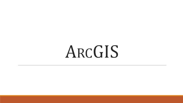 ArcGis