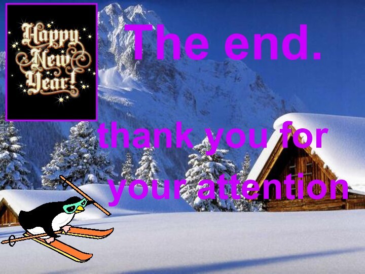 The end.thank you for your attention