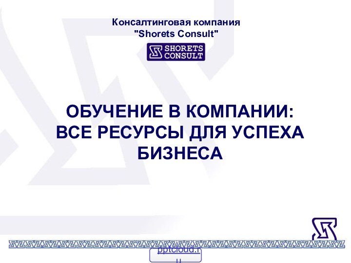 ОБУЧЕНИЕ В КОМПАНИИ:ВСЕ РЕСУРСЫ ДЛЯ УСПЕХА БИЗНЕСАКонсалтинговая компания 