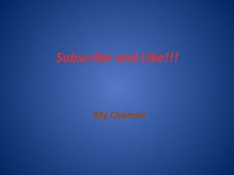 Subscribeandlike!!!