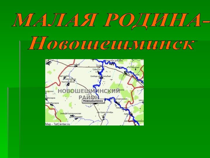 МАЛАЯ РОДИНА-Новошешминск