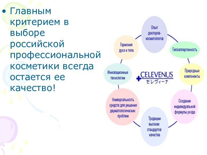 Главным критерием в выборе российской профессиональной косметики всегда остается ее качество!