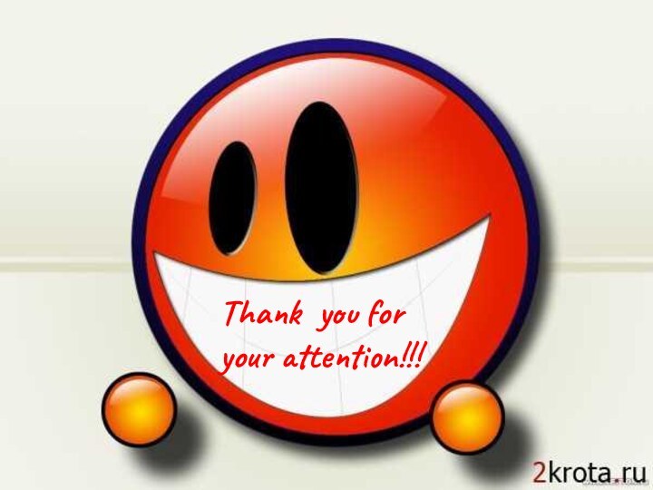 Thank you for your attention!!!