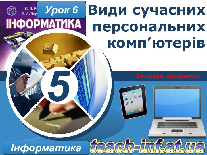 Види сучасних персональних комп’ютерів За новою програмоюІнформатикаУрок 6