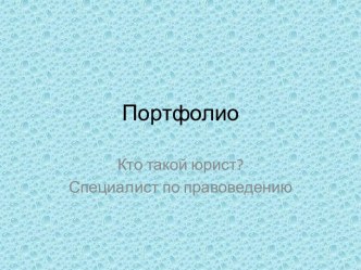 Портфолио