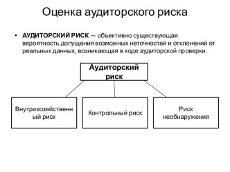 Оценка аудиторского риска