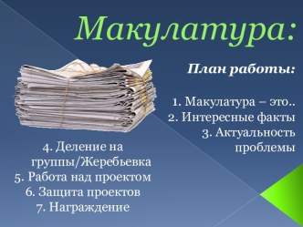 Макулатура: