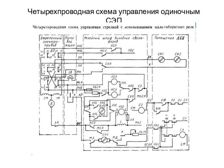 Четырехпроводная схема управления одиночным СЭП