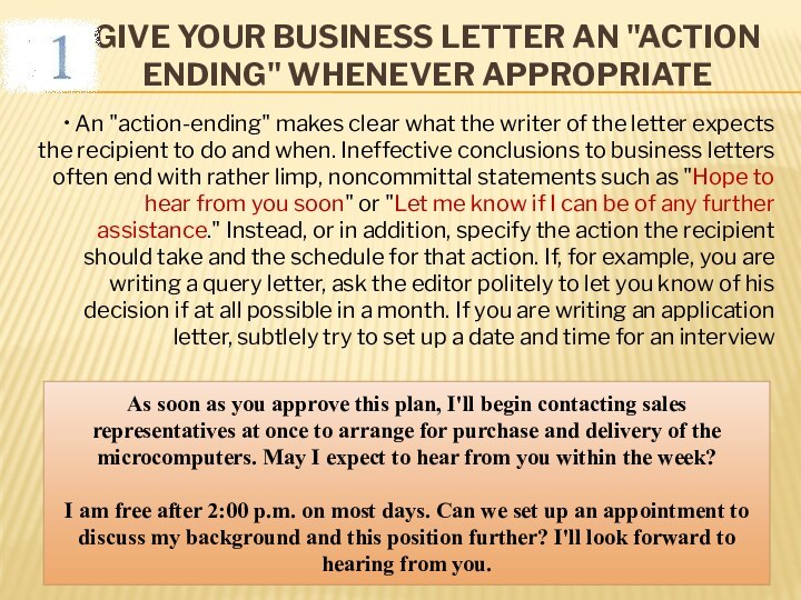 Give your business letter an 