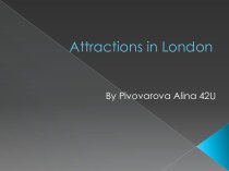 Attractions in london