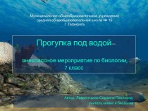 Прогулка под водой