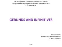 Gerunds and infinitives