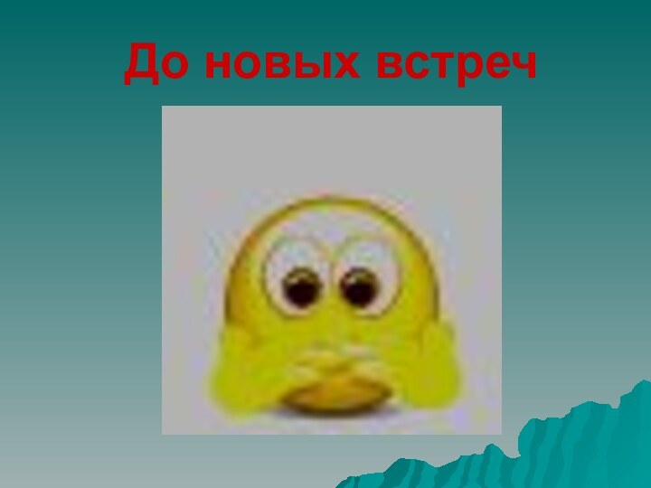 До новых встреч