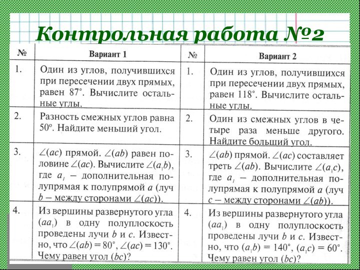 Контрольная работа №2