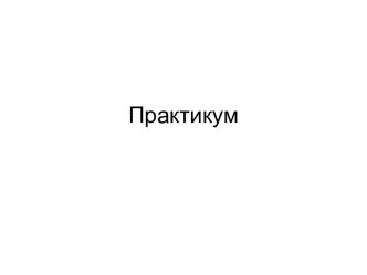 Практикум