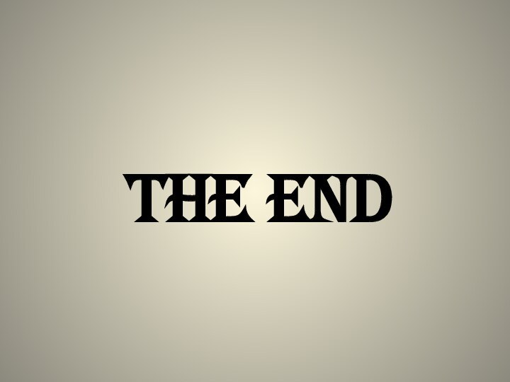 The End