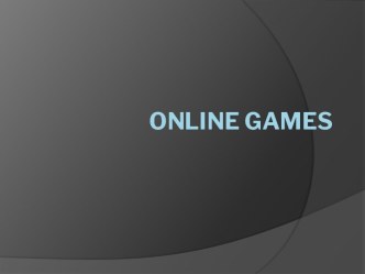 Online games