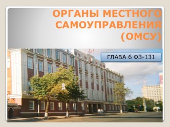 Органы местного самоуправления (ОМСУ)