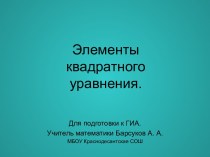 Коэффициенты квадратной функции