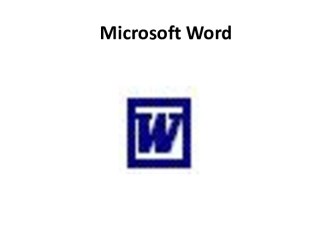 Microsoft word