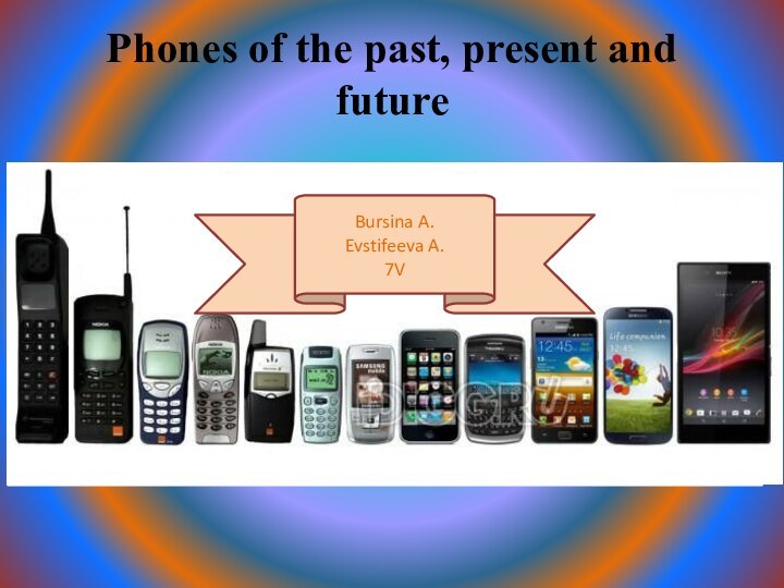 Phones of the past, present and futureBursina A.Evstifeeva A.7V