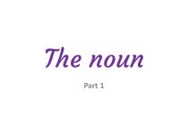 The noun