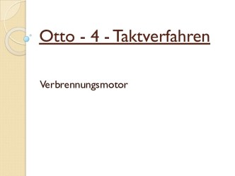 Otto - 4 - taktverfahren