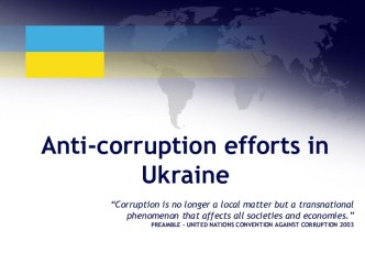 Anti-corruption efforts in ukraine