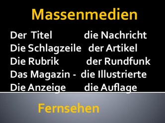 Massenmedien