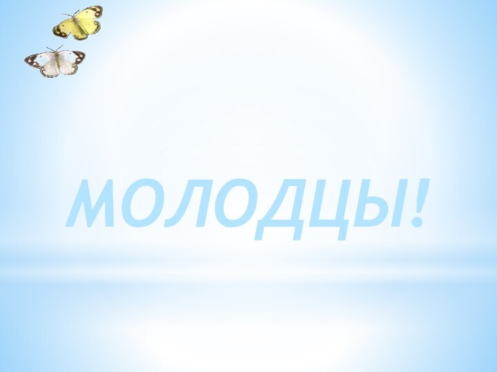 МОЛОДЦЫ!