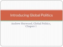 Introducing global politics