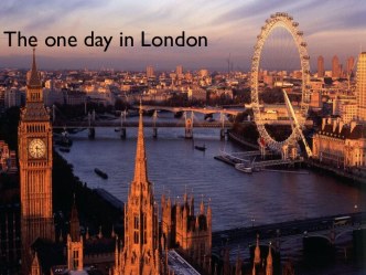 The one day in london