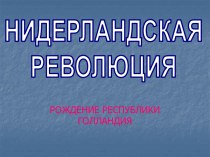 Нидерландская революция