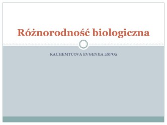 Różnorodność biologiczna