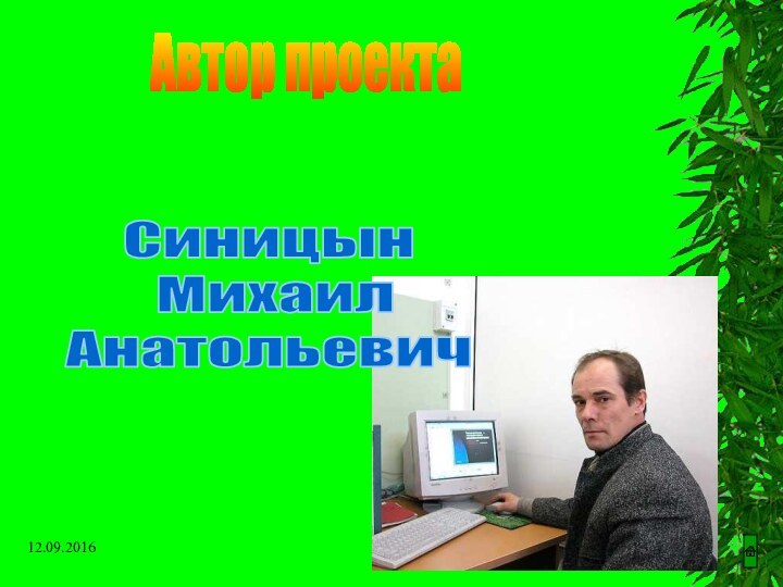 Автор проектаСиницын МихаилАнатольевич