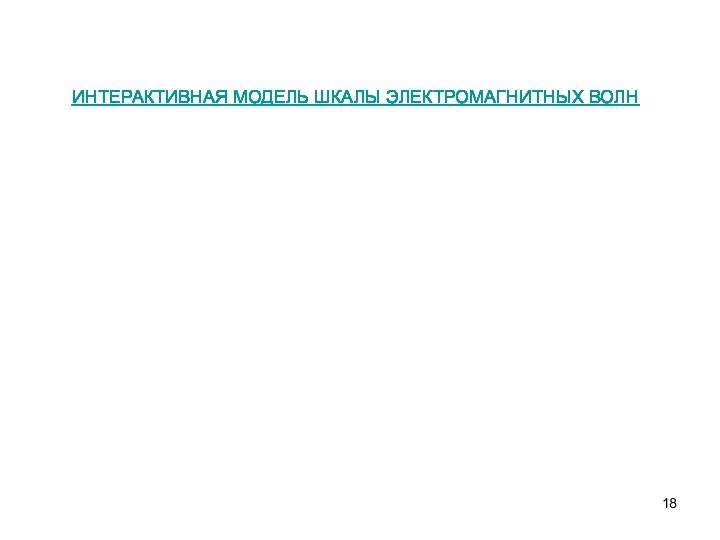 ИНТЕРАКТИВНАЯ МОДЕЛЬ ШКАЛЫ ЭЛЕКТРОМАГНИТНЫХ ВОЛНИНТЕРАКТИВНАЯ МОДЕЛЬ ШКАЛЫ ЭЛЕКТРОМАГНИТНЫХ ВОЛНИНТЕРАКТИВНАЯ МОДЕЛЬ ШКАЛЫ