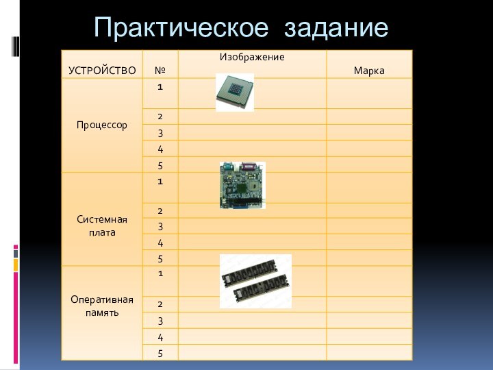 Практическое задание